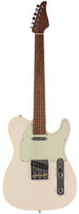 Suhr Select Classic T Roasted, Flamed, Swamp Ash, Olympic White, Aged Green