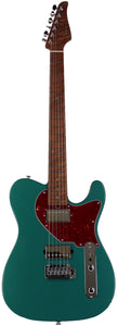 Suhr Select Classic T HH Guitar, Roasted Flamed Neck, Sherwood Green Metallic