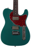 Suhr Select Classic T HH Guitar, Roasted Flamed Neck, Sherwood Green Metallic, Rosewood
