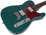 Suhr Select Classic T HH Guitar, Roasted Flamed Neck, Sherwood Green Metallic, Rosewood