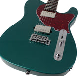 Suhr Select Classic T HH Guitar, Roasted Flamed Neck, Sherwood Green Metallic, Rosewood