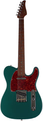 Suhr Select Classic T Roasted, Flamed, Swamp Ash, Sherwood Green Metallic, Maple