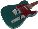 Suhr Select Classic T Roasted, Flamed, Swamp Ash, Sherwood Green Metallic, Maple