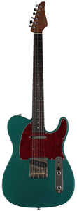 Suhr Select Classic T Roasted, Flamed, Swamp Ash, Sherwood Green Metallic, Rosewood