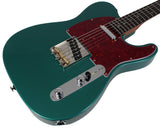 Suhr Select Classic T Roasted, Flamed, Swamp Ash, Sherwood Green Metallic, Rosewood