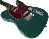 Suhr Select Classic T Roasted, Flamed, Swamp Ash, Sherwood Green Metallic, Rosewood