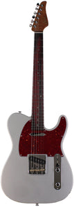 Suhr Select Classic T Roasted, Flamed, Swamp Ash, Firemist Silver Metallic, Rosewood
