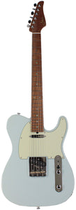 Suhr Select Classic T Roasted, Flamed, Swamp Ash, Sonic Blue, Aged Green