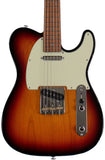 Suhr Select Classic T Roasted, Flamed, Swamp Ash, 3-Tone Burst, Aged Green