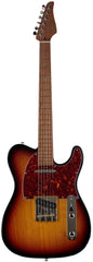 Suhr Select Classic T Roasted, Flamed, Swamp Ash, 3-Tone Burst, Hardshell