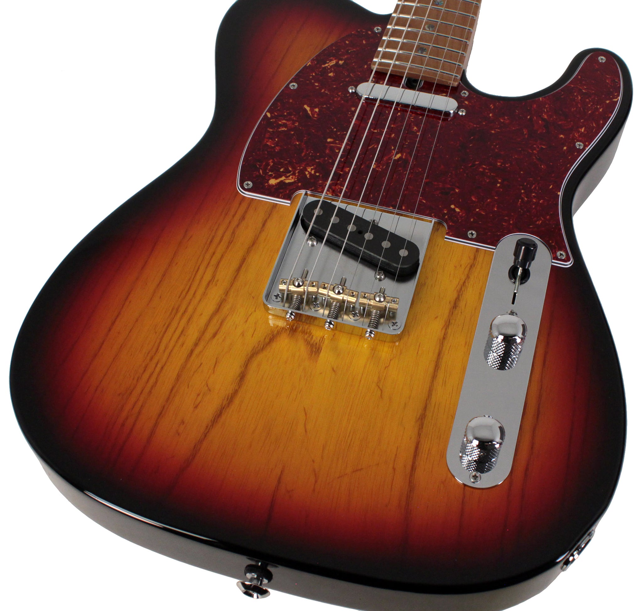 Suhr Select Classic T Roasted, Flamed, Swamp Ash, 3-Tone Burst