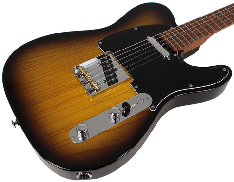 Suhr Select Classic T Roasted, Flamed, Swamp Ash, 2-Tone Tobacco Burst