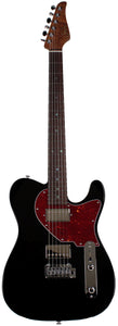 Suhr Select Classic T HH Guitar, Roasted Flamed Neck, Black, Rosewood