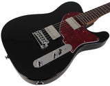 Suhr Select Classic T HH Guitar, Roasted Flamed Neck, Black, Rosewood - Humbucker Music