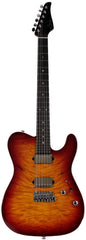 Suhr Select Modern T Mahogany Guitar, Burl, Aged Cherry Burst
