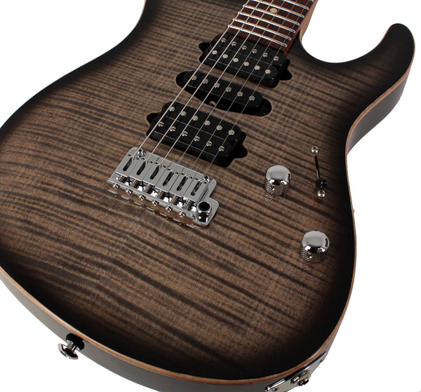 Suhr Modern Plus Guitar, Charcoal Burst, Pau Ferro, HSH | Humbucker Music