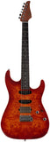 Suhr Select Standard Mahogany Guitar, Burl Fireburst
