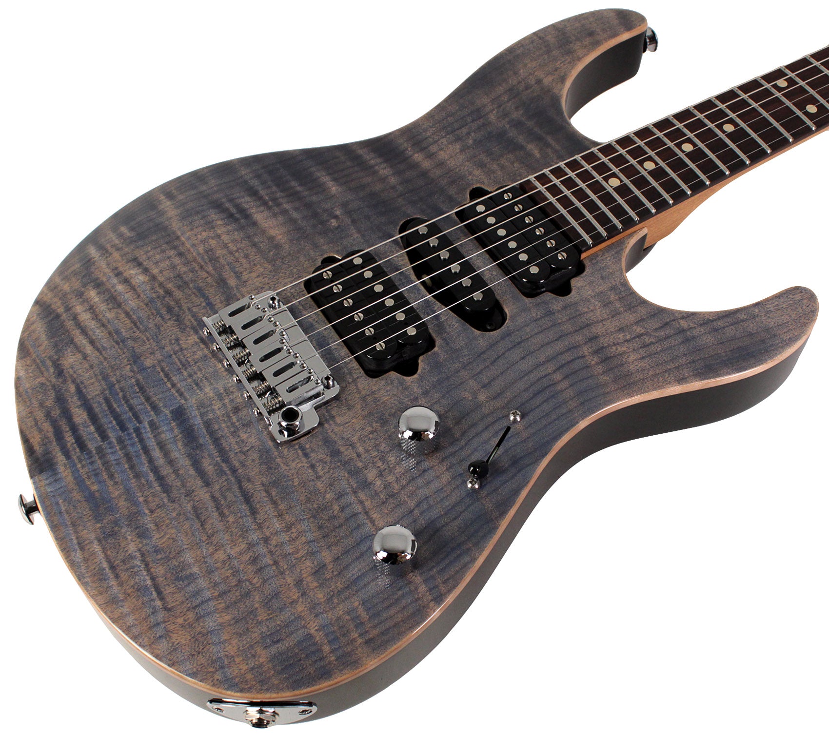 【レビューを書けば送料当店負担】 Suhr Modern Plus Guitar, Trans Blue Denim Slate, Pau Ferro ギター