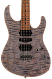 Suhr Modern Plus Guitar, Trans Blue Denim Slate, Roasted Maple, HSH