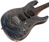 Suhr Modern Plus Guitar, Trans Blue Denim Slate, Pau Ferro, HSH