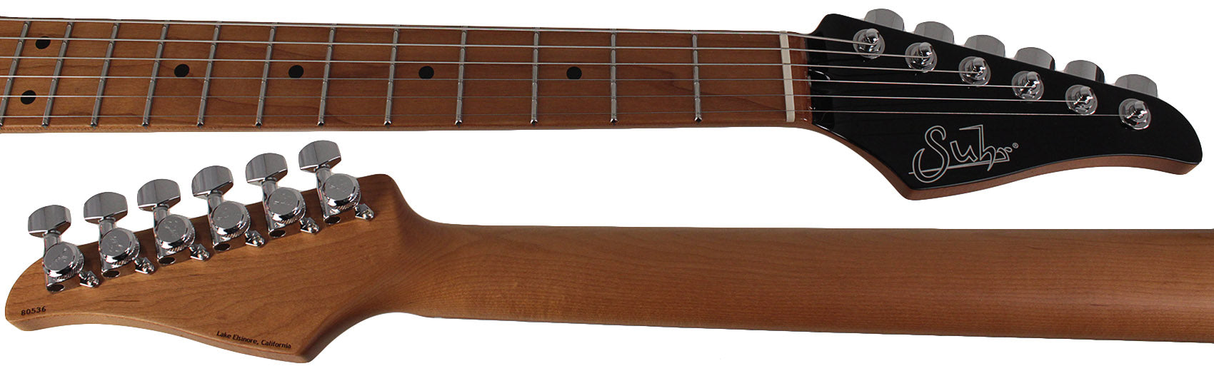 Suhr Modern Plus Guitar, Trans Blue Denim Slate, Roasted