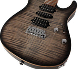 Suhr Modern Plus Guitar, Charcoal Burst, Roasted Maple, HSH