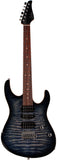 Suhr Modern Plus Guitar, Trans Whale Blue Burst, Pau Ferro, HSH