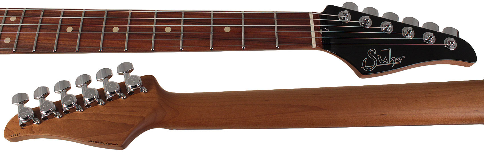 Suhr Modern Plus Guitar, Trans Whale Blue Burst, Pau Ferro