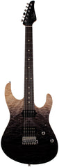 Suhr Modern Set Neck Limited Guitar, Premium Quilt Maple, Charcoal Fade