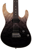 Suhr Modern Set Neck Limited Guitar, Premium Quilt Maple, Charcoal Fade