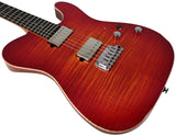 Suhr Select Modern T Mahogany Guitar, Inferno Burst - Humbucker Music