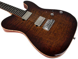 Suhr Select Modern T Mahogany Guitar, Bengal Burst - Humbucker Music