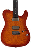 Suhr Select Modern T Mahogany Guitar, Honey Burst Burl - Humbucker Music