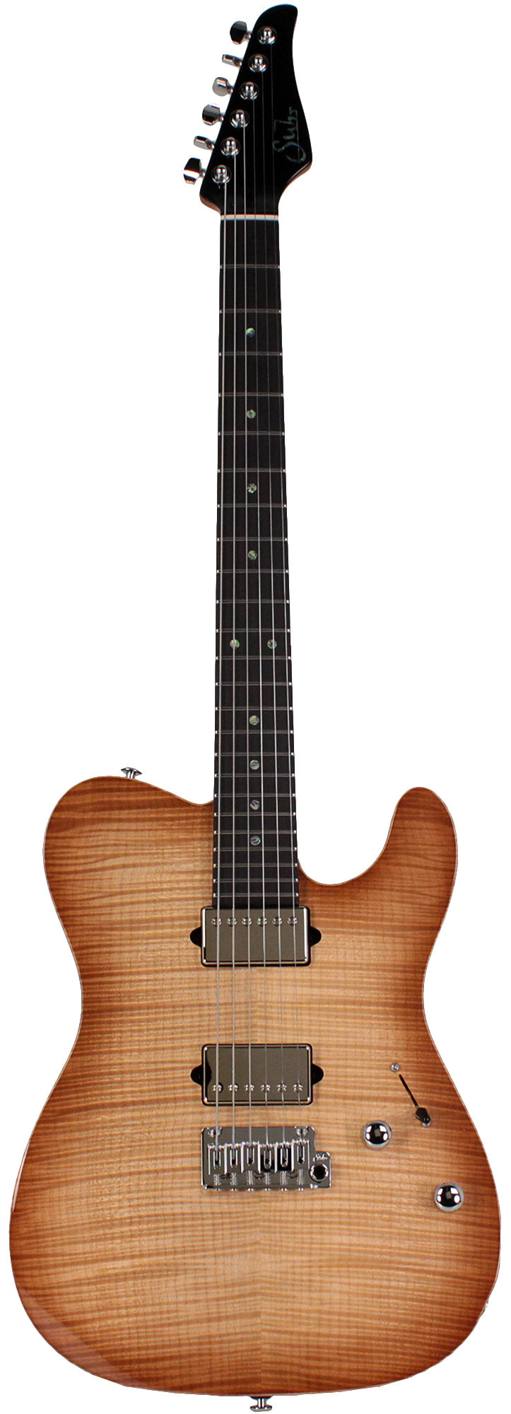 Suhr Select Modern T Mahogany Guitar, Natural Burst | Humbucker Music