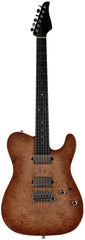Suhr Select Modern T Mahogany Guitar, Burl, Natural Burst