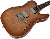 Suhr Select Modern T Mahogany Guitar, Burl, Natural Burst
