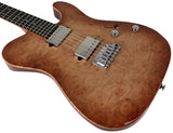 Suhr Select Modern T Mahogany Guitar, Burl, Natural Burst