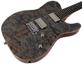 Suhr Select Modern T Mahogany Guitar, Trans Blue Denim Slate Burl