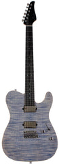 Suhr Select Modern T Mahogany Guitar, Trans Blue Denim Slate