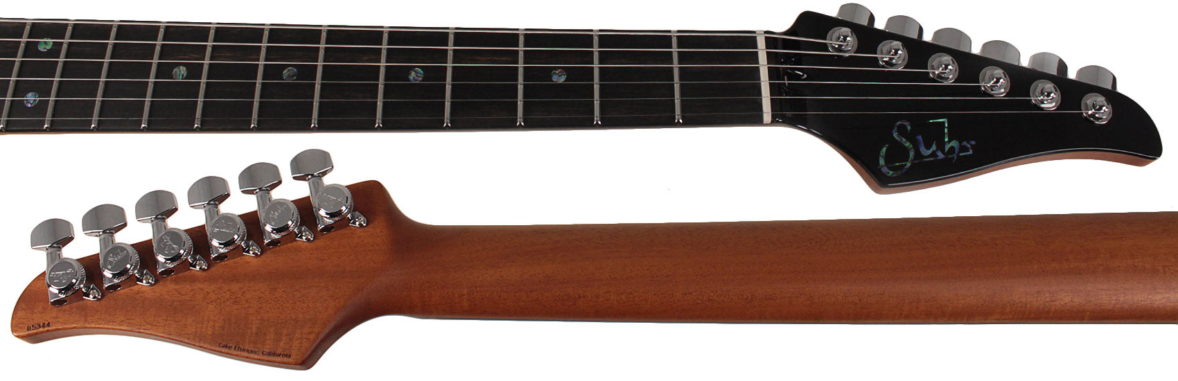 Suhr Select Modern T Mahogany Guitar, Trans Blue Denim Slate