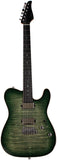 Suhr Select Modern T Mahogany Guitar, Faded Trans Green Burst
