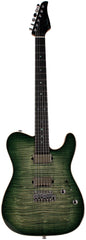 Suhr Select Modern T Mahogany Guitar, Faded Trans Green Burst