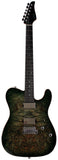 Suhr Select Modern T Mahogany Guitar, Burl, Faded Trans Green Burst