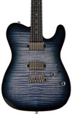 Suhr Select Modern T Mahogany Guitar, Faded Trans Whale Blue Burst