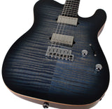 Suhr Select Modern T Mahogany Guitar, Faded Trans Whale Blue Burst