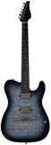 Suhr Modern T Select Guitar, Faded Trans Whale Blue Burst