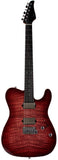 Suhr Select Modern T Mahogany Guitar, Faded Trans Wine Burst