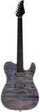 Suhr Select Modern T Mahogany Guitar, Trans Blue Denim Slate