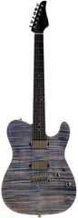 Suhr Select Modern T Mahogany Guitar, Trans Blue Denim Slate