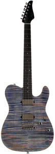 Suhr Select Modern T Mahogany Guitar, Trans Blue Denim Slate